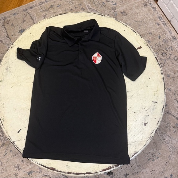 Antigua Men's Black 49ers Football Polo Shirt size medium NFL Sports - Picture 1 of 8